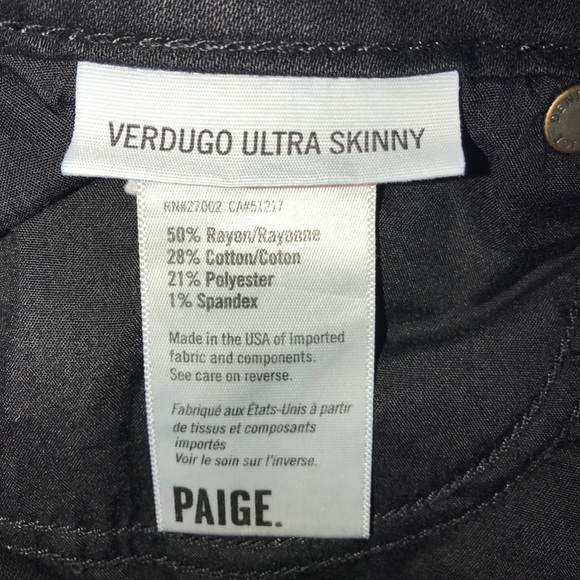 Paige Verdugo Ultra Skinny Black Jean - Picture 8 of 11